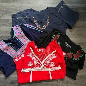 Summer Boho Floral Top - Lot of 5 Women’s Size Medium
